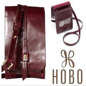 HOBO Token Crossbody in Deep Plum